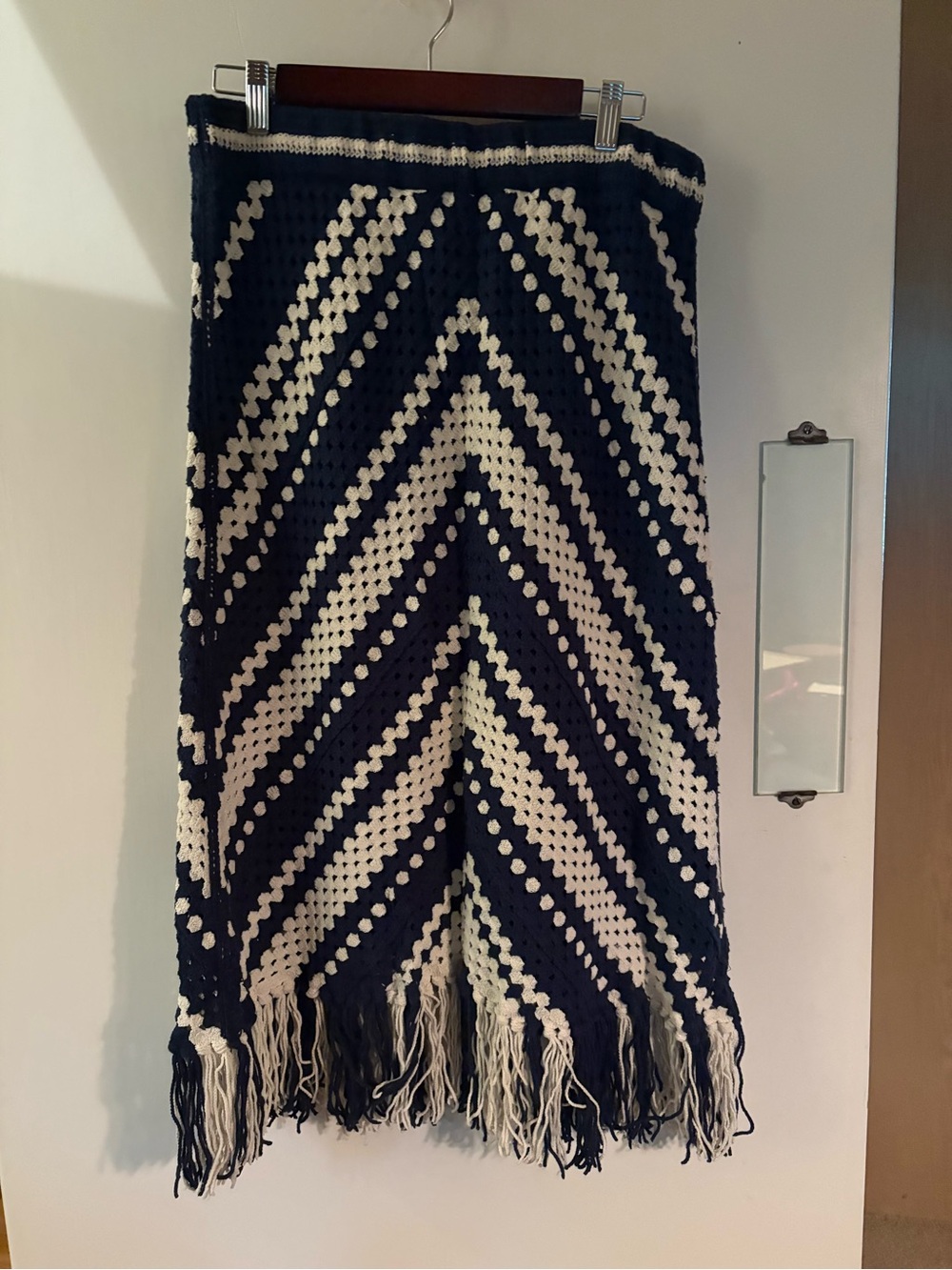 Crochet fringe skirt